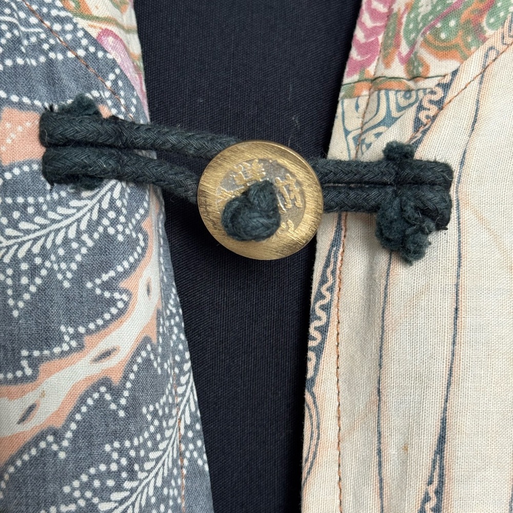 Kosibali multicolor patchwork cardigan 100% cotton - Picture 2 of 6